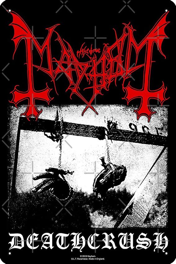 Amazon.com: mayhem Poster Metal Tin Sign Fun Home Art Wall Decor